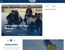 Tablet Screenshot of minnesotahockey.org